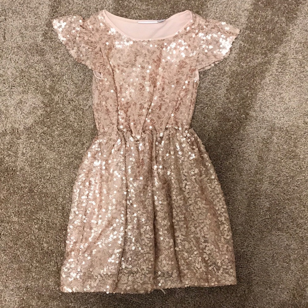 Small Girls Sequins Dress